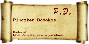 Pinczker Domokos névjegykártya