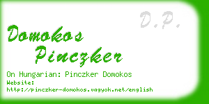 domokos pinczker business card